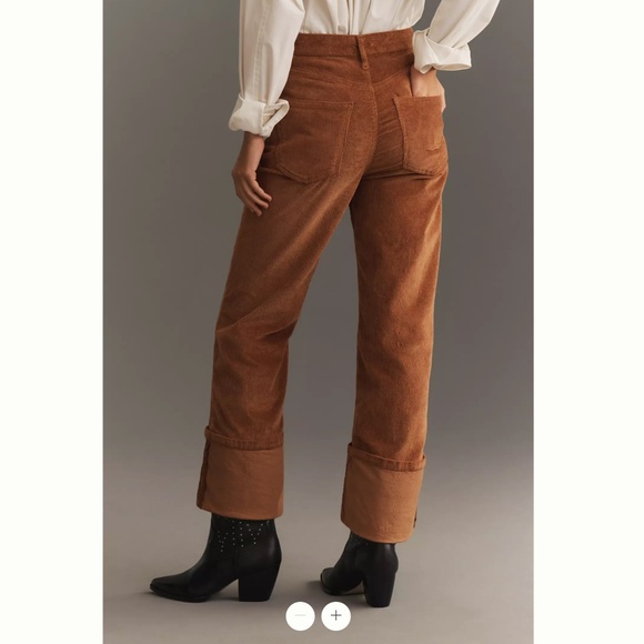 Anthropologie The Scotty Cuffed High-Rise Straight-Leg Jeans by Pilcro - Picture 5 of 5